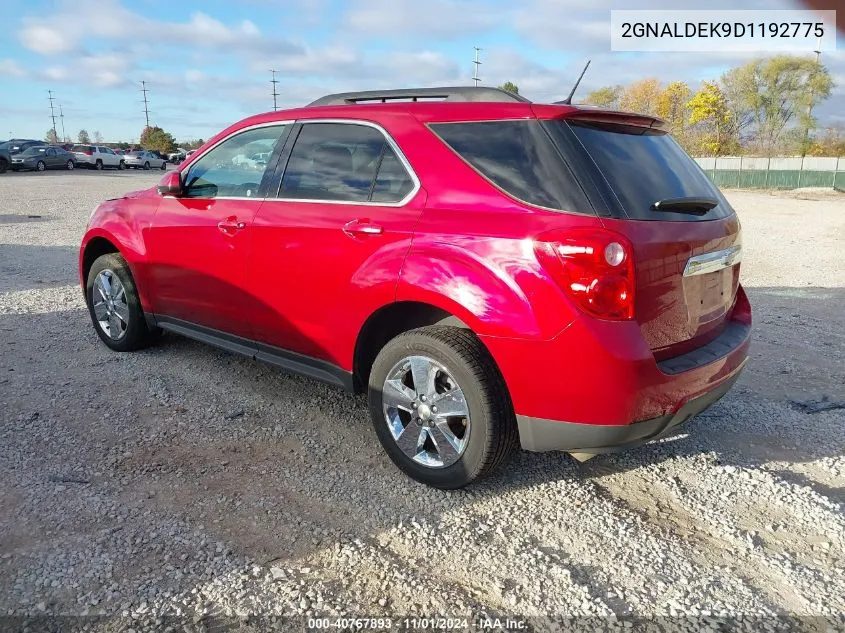 2013 Chevrolet Equinox 1Lt VIN: 2GNALDEK9D1192775 Lot: 40767893