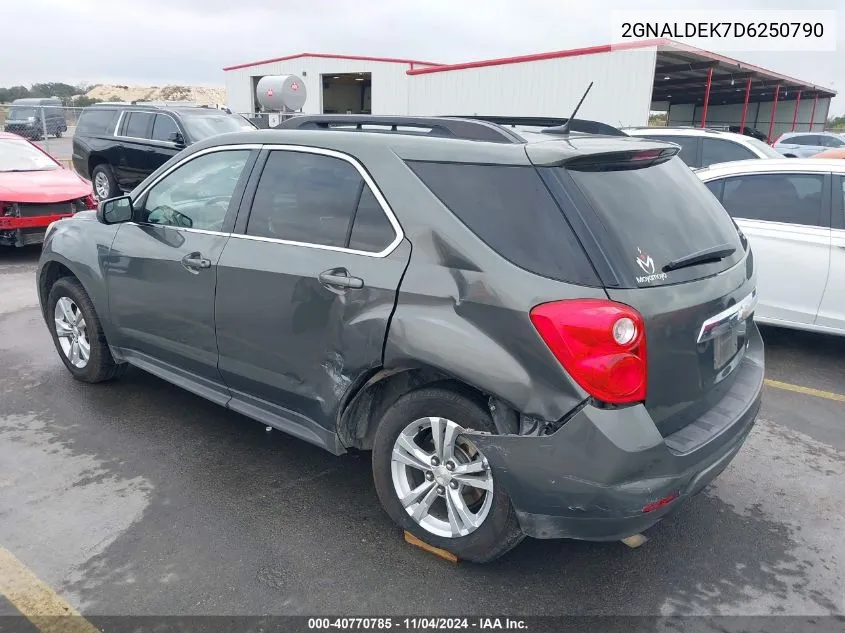 2013 Chevrolet Equinox Lt VIN: 2GNALDEK7D6250790 Lot: 40770785