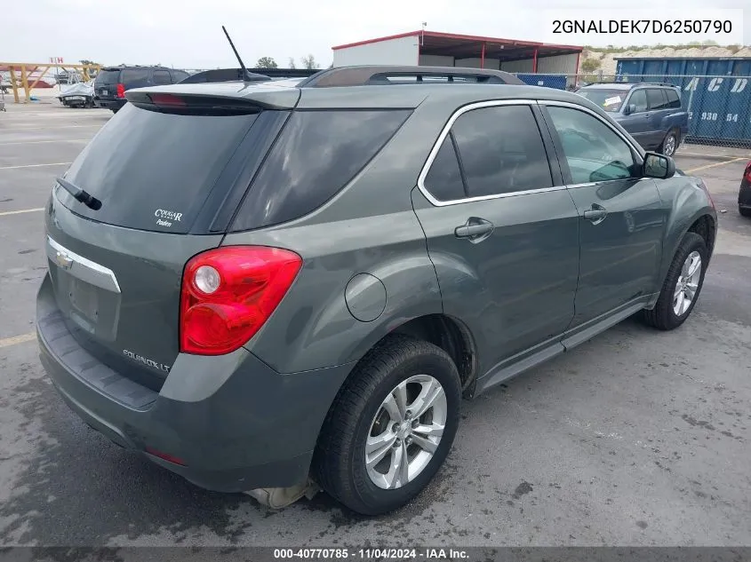 2013 Chevrolet Equinox Lt VIN: 2GNALDEK7D6250790 Lot: 40770785