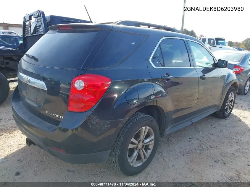 2GNALDEK8D6203980 2013 Chevrolet Equinox 1Lt