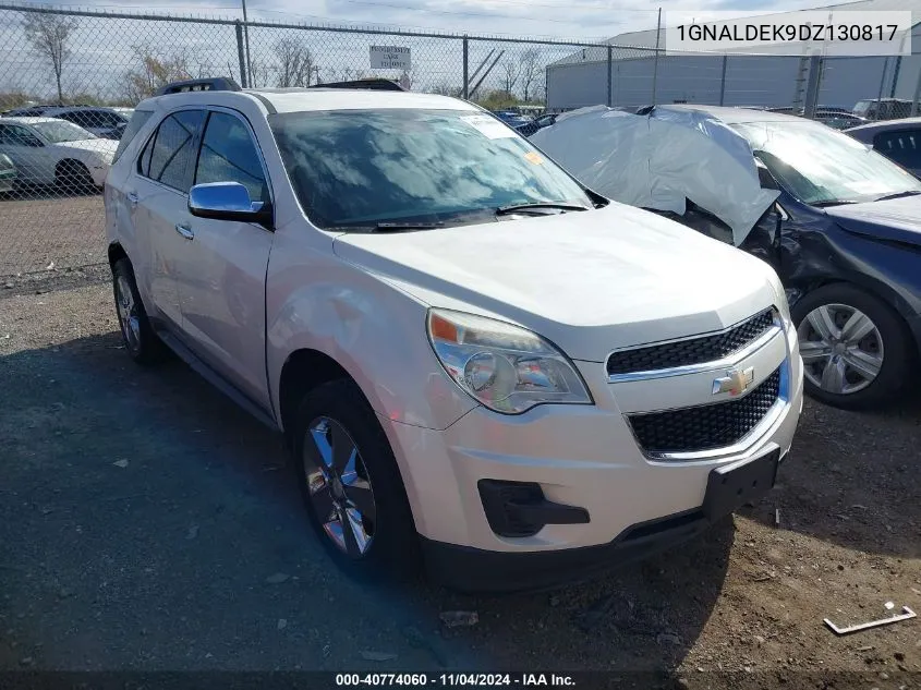 2013 Chevrolet Equinox 1Lt VIN: 1GNALDEK9DZ130817 Lot: 40774060