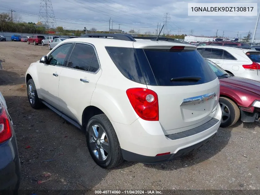 2013 Chevrolet Equinox 1Lt VIN: 1GNALDEK9DZ130817 Lot: 40774060