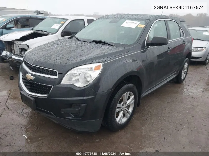 2GNALBEK4D1167674 2013 Chevrolet Equinox Ls