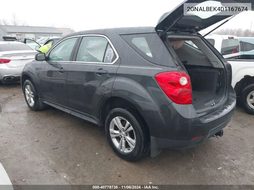 2GNALBEK4D1167674 2013 Chevrolet Equinox Ls