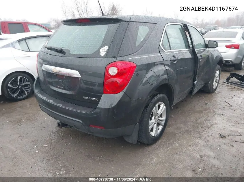 2GNALBEK4D1167674 2013 Chevrolet Equinox Ls