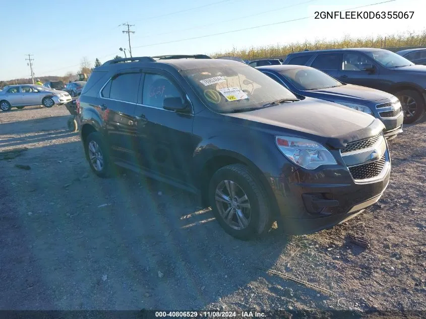 2013 Chevrolet Equinox 1Lt VIN: 2GNFLEEK0D6355067 Lot: 40806529