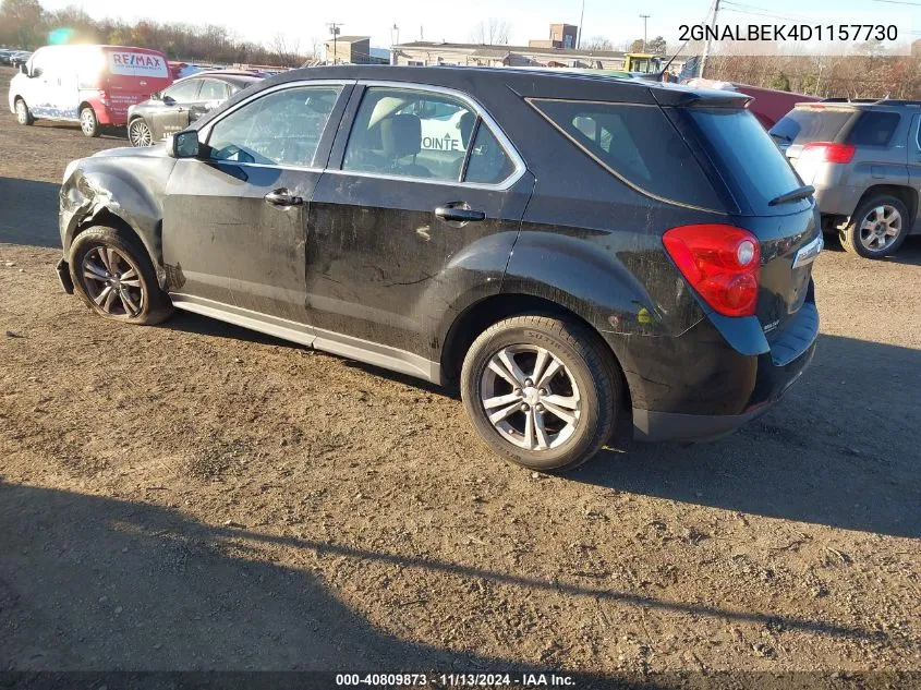 2013 Chevrolet Equinox Ls VIN: 2GNALBEK4D1157730 Lot: 40809873