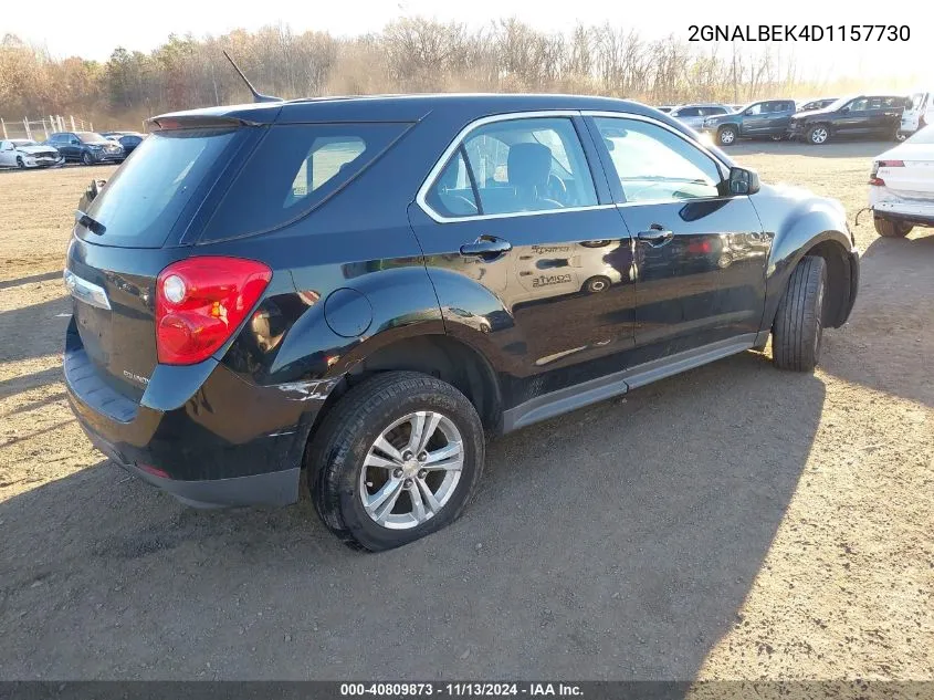 2013 Chevrolet Equinox Ls VIN: 2GNALBEK4D1157730 Lot: 40809873