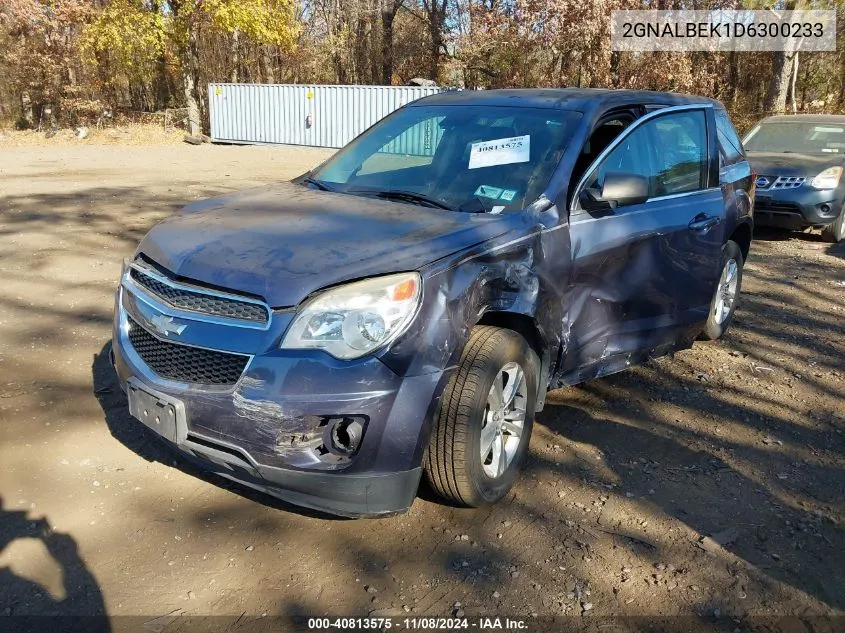 2013 Chevrolet Equinox Ls VIN: 2GNALBEK1D6300233 Lot: 40813575