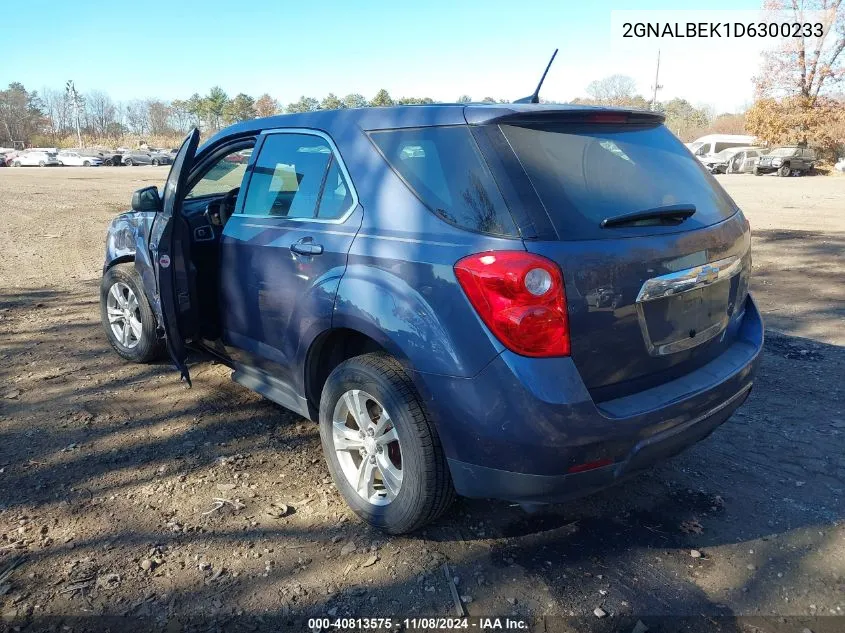 2013 Chevrolet Equinox Ls VIN: 2GNALBEK1D6300233 Lot: 40813575