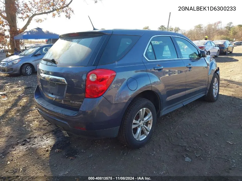 2013 Chevrolet Equinox Ls VIN: 2GNALBEK1D6300233 Lot: 40813575