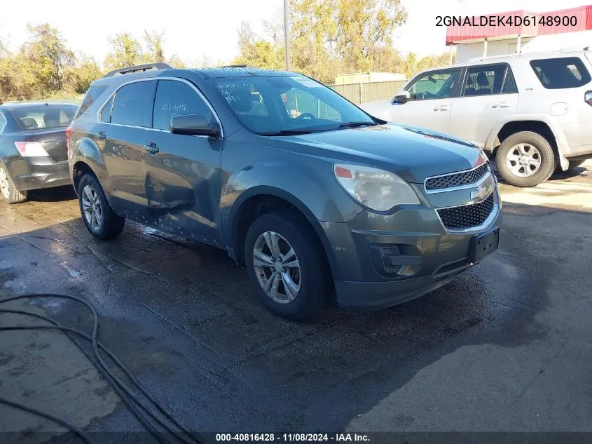 2013 Chevrolet Equinox 1Lt VIN: 2GNALDEK4D6148900 Lot: 40816428