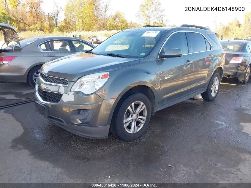 2013 Chevrolet Equinox 1Lt VIN: 2GNALDEK4D6148900 Lot: 40816428