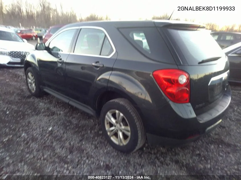 2013 Chevrolet Equinox Ls VIN: 2GNALBEK8D1199933 Lot: 40823127