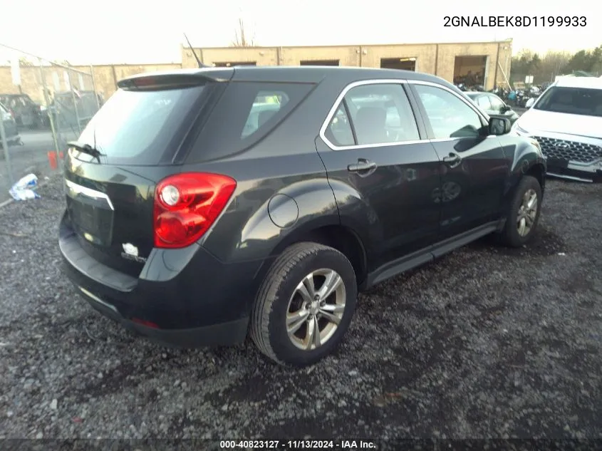 2013 Chevrolet Equinox Ls VIN: 2GNALBEK8D1199933 Lot: 40823127