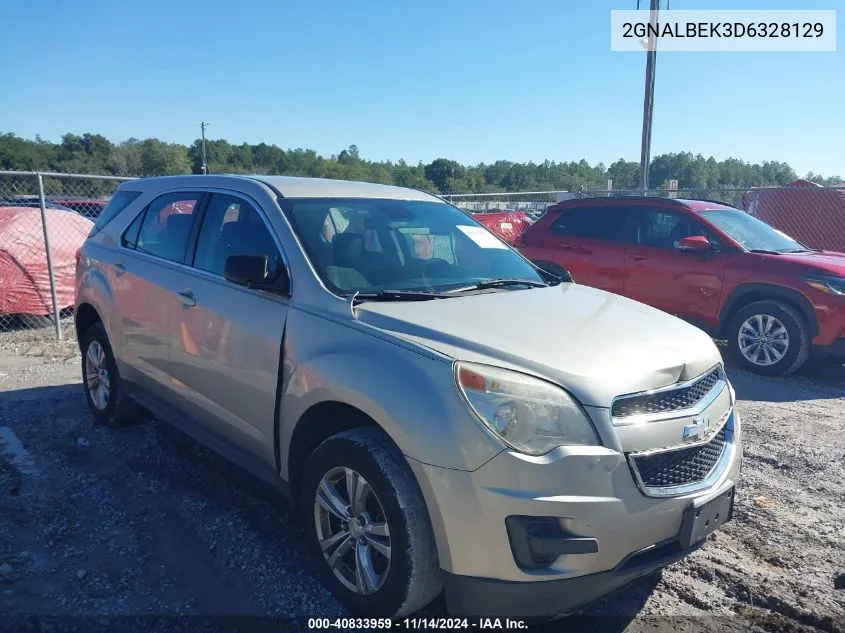 2013 Chevrolet Equinox Ls VIN: 2GNALBEK3D6328129 Lot: 40833959