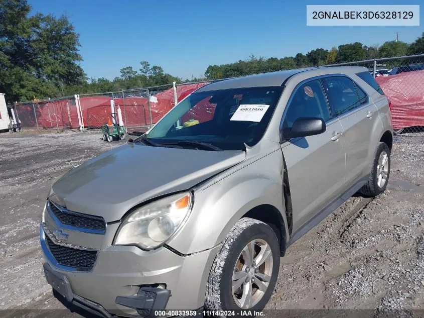 2013 Chevrolet Equinox Ls VIN: 2GNALBEK3D6328129 Lot: 40833959