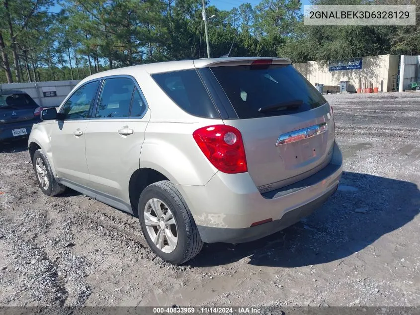 2013 Chevrolet Equinox Ls VIN: 2GNALBEK3D6328129 Lot: 40833959