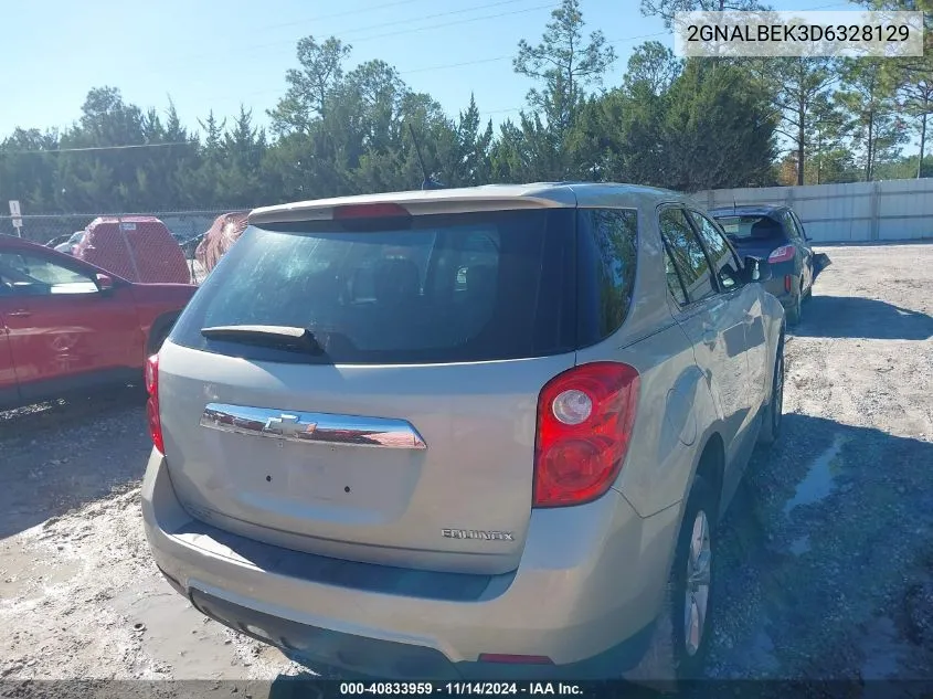 2013 Chevrolet Equinox Ls VIN: 2GNALBEK3D6328129 Lot: 40833959