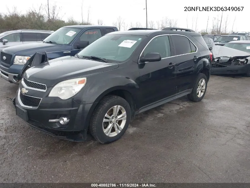 2013 Chevrolet Equinox 2Lt VIN: 2GNFLNEK3D6349067 Lot: 40852786