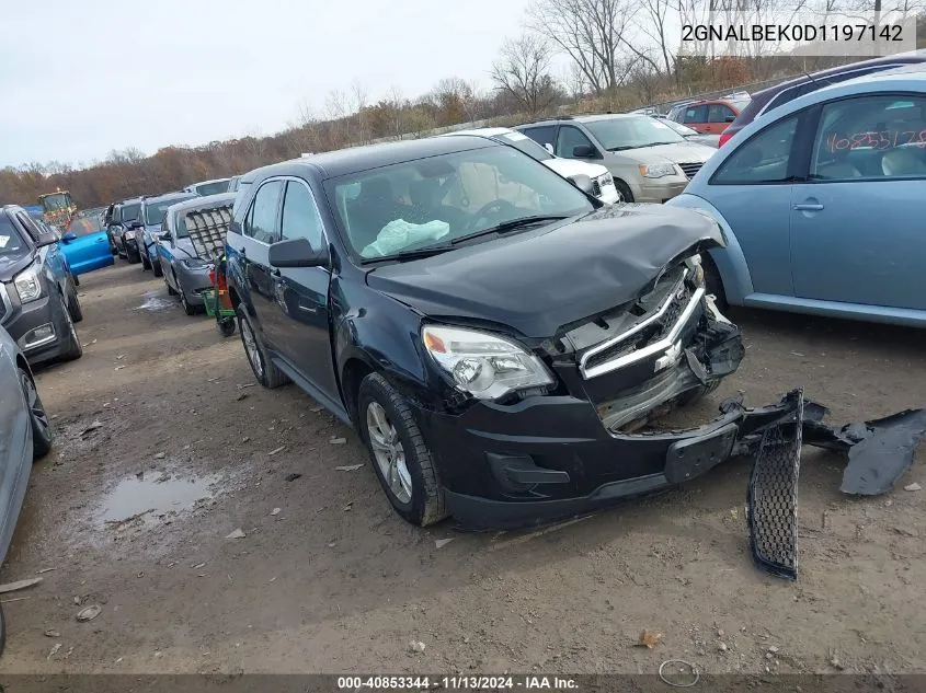 2013 Chevrolet Equinox Ls VIN: 2GNALBEK0D1197142 Lot: 40853344