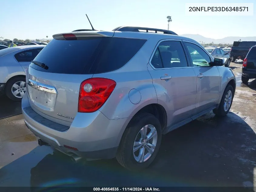 2013 Chevrolet Equinox 2Lt VIN: 2GNFLPE33D6348571 Lot: 40854535