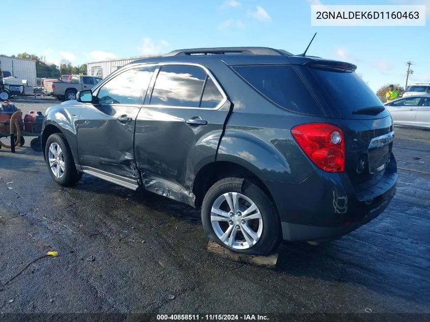 2013 Chevrolet Equinox 1Lt VIN: 2GNALDEK6D1160463 Lot: 40858511