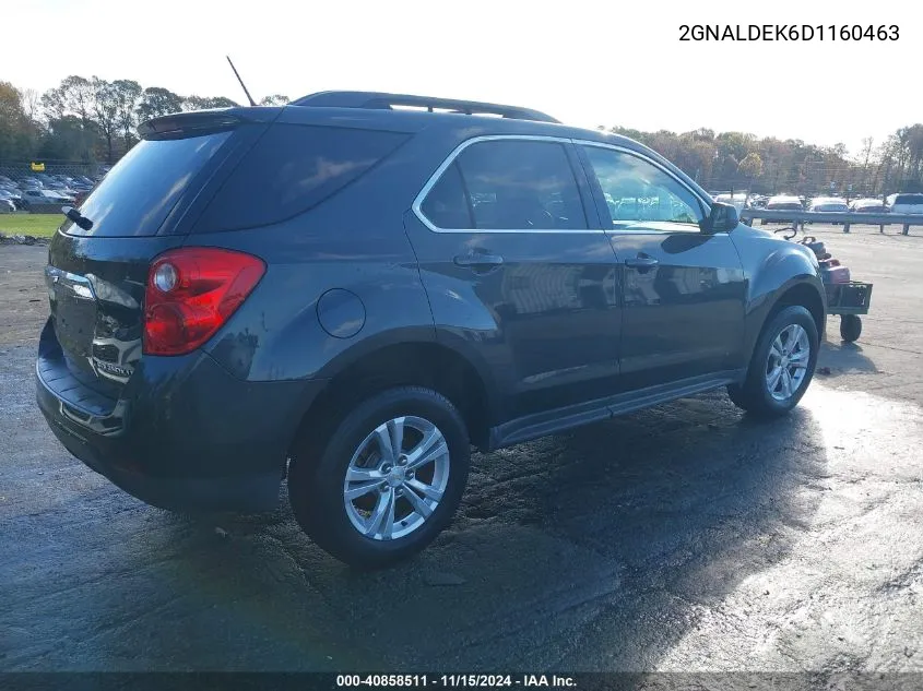 2013 Chevrolet Equinox 1Lt VIN: 2GNALDEK6D1160463 Lot: 40858511