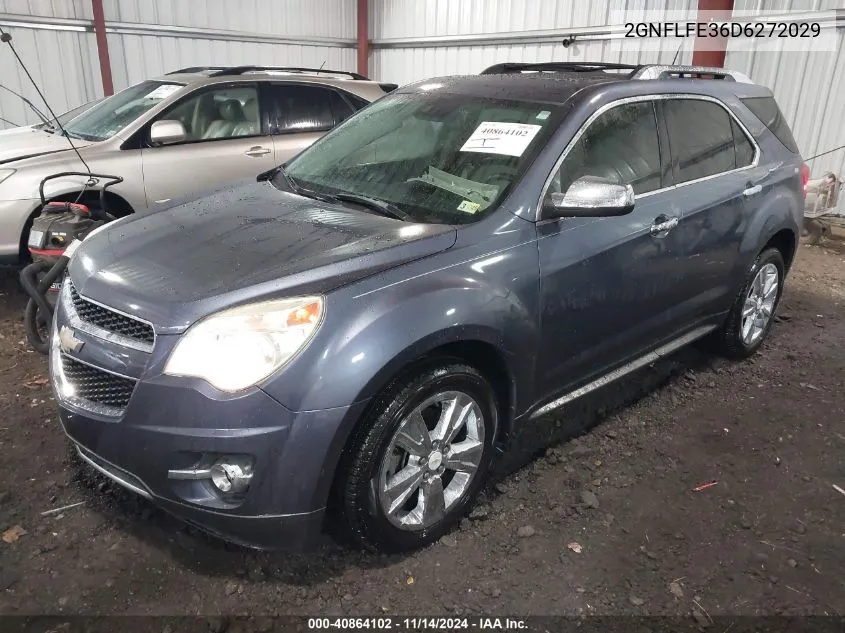 2013 Chevrolet Equinox Ltz VIN: 2GNFLFE36D6272029 Lot: 40864102