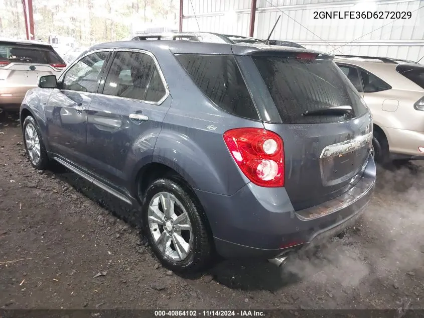 2013 Chevrolet Equinox Ltz VIN: 2GNFLFE36D6272029 Lot: 40864102