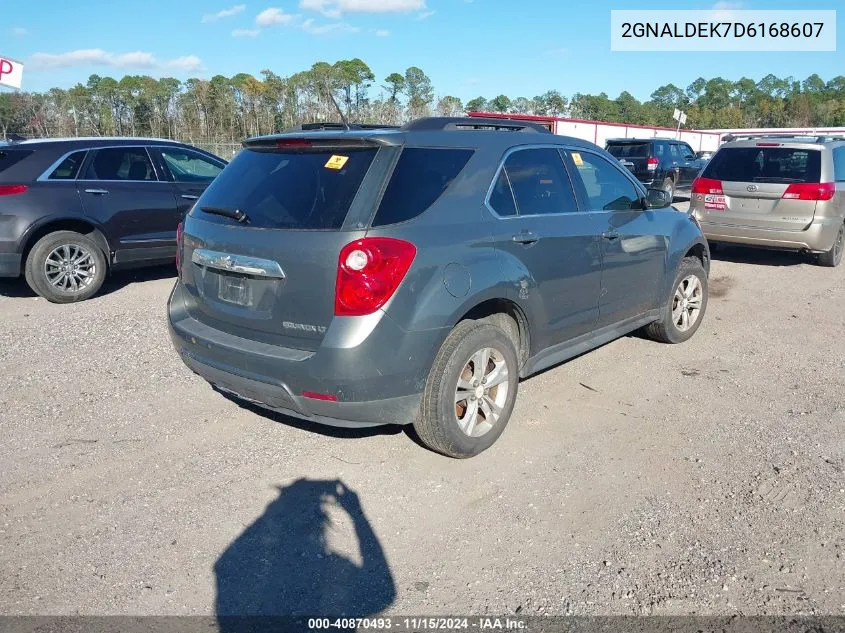 2013 Chevrolet Equinox 1Lt VIN: 2GNALDEK7D6168607 Lot: 40870493