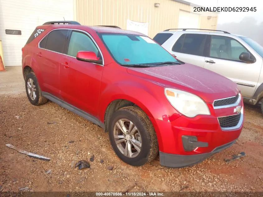 2013 Chevrolet Equinox 1Lt VIN: 2GNALDEK0D6292945 Lot: 40870586