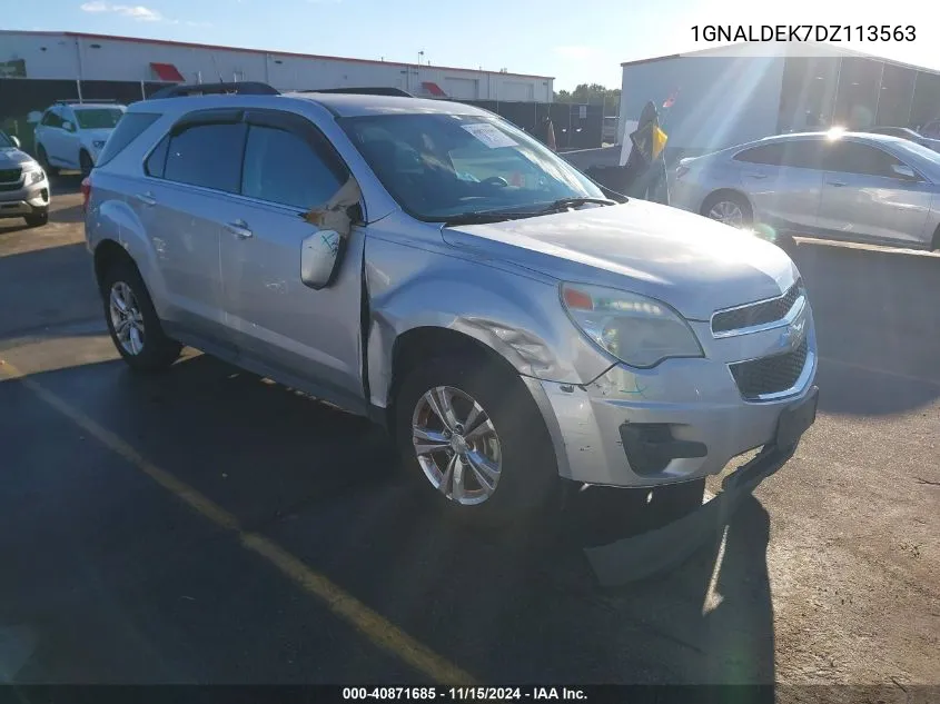 2013 Chevrolet Equinox 1Lt VIN: 1GNALDEK7DZ113563 Lot: 40871685