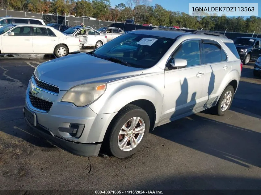 2013 Chevrolet Equinox 1Lt VIN: 1GNALDEK7DZ113563 Lot: 40871685