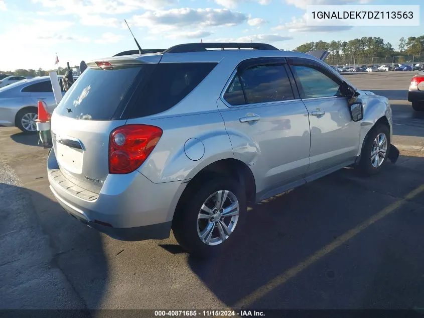 2013 Chevrolet Equinox 1Lt VIN: 1GNALDEK7DZ113563 Lot: 40871685