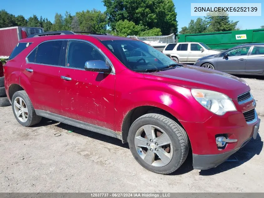 2GNALCEKXE6252139 2014 Chevrolet Equinox Lt