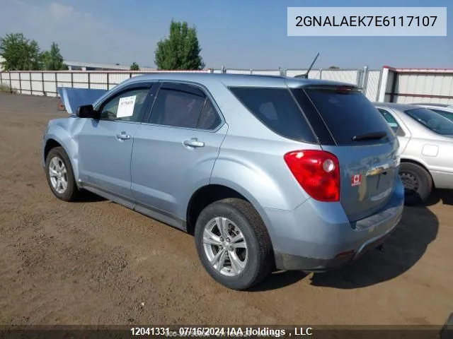 2GNALAEK7E6117107 2014 Chevrolet Equinox