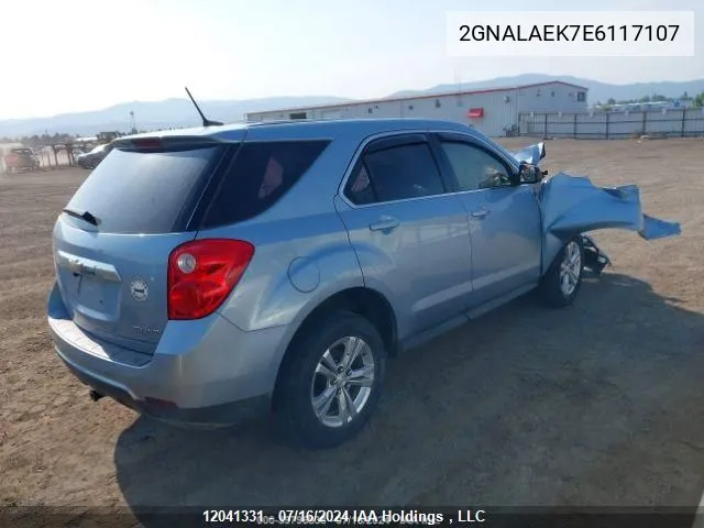 2GNALAEK7E6117107 2014 Chevrolet Equinox