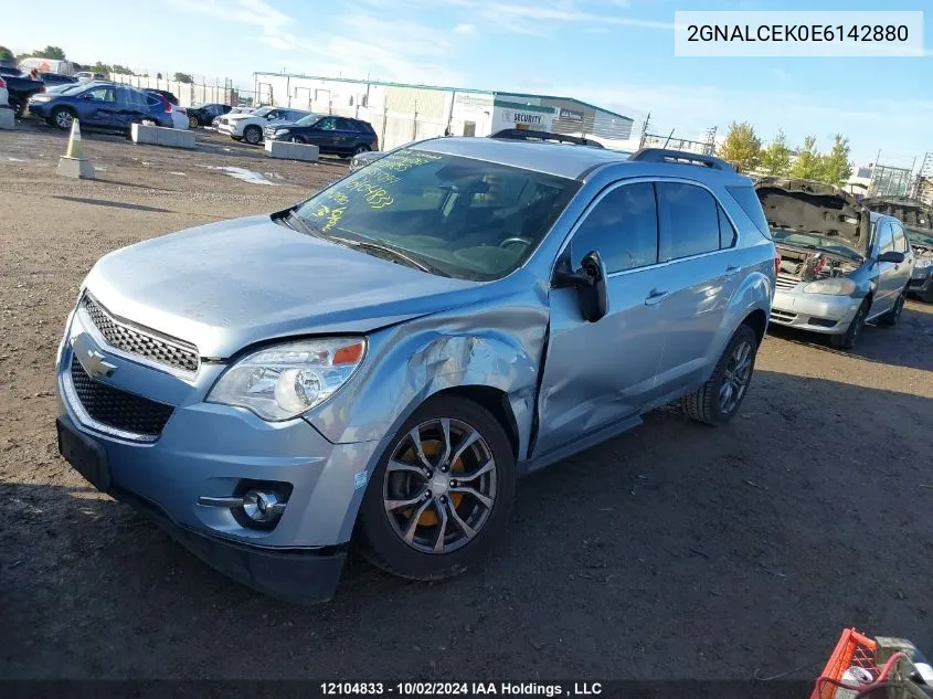 2GNALCEK0E6142880 2014 Chevrolet Equinox