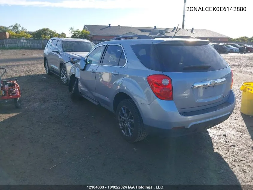 2014 Chevrolet Equinox VIN: 2GNALCEK0E6142880 Lot: 12104833