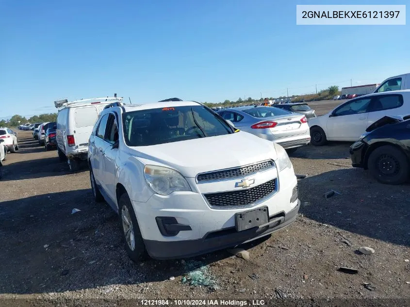 2014 Chevrolet Equinox VIN: 2GNALBEKXE6121397 Lot: 12121984