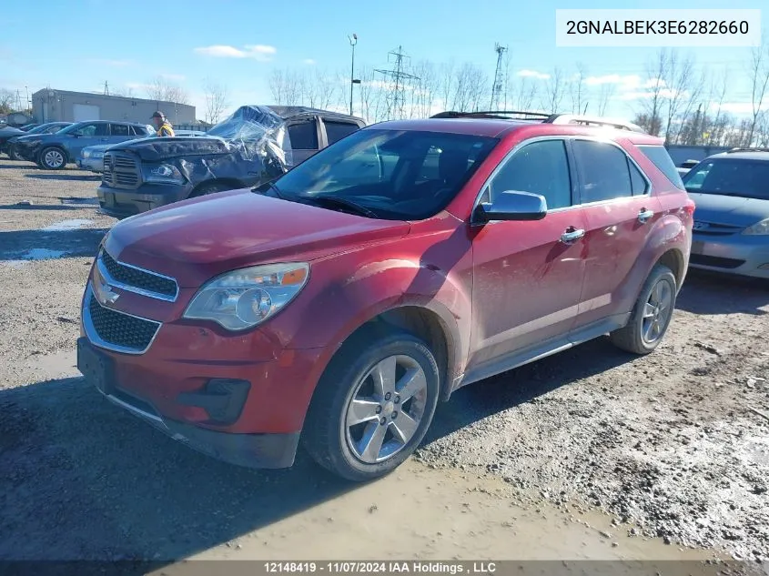 2014 Chevrolet Equinox VIN: 2GNALBEK3E6282660 Lot: 12148419