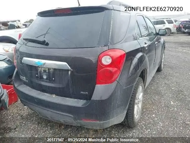 2GNFLFEK2E6270920 2014 Chevrolet Equinox Lt