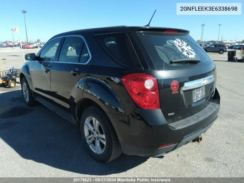 2GNFLEEK3E6338698 2014 Chevrolet Equinox Lt