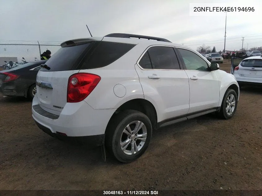 2014 Chevrolet Equinox VIN: 2GNFLFEK4E6194696 Lot: 30048163