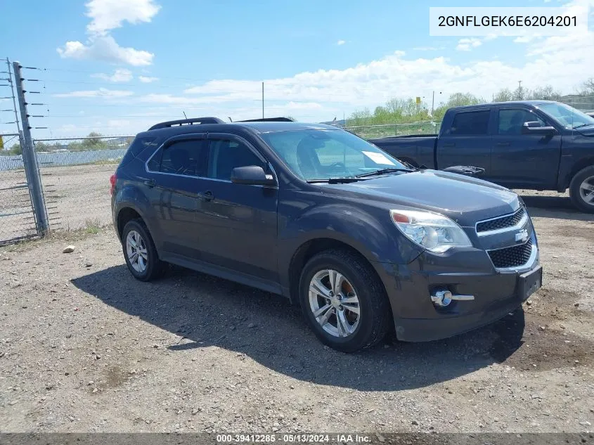 2GNFLGEK6E6204201 2014 Chevrolet Equinox 2Lt