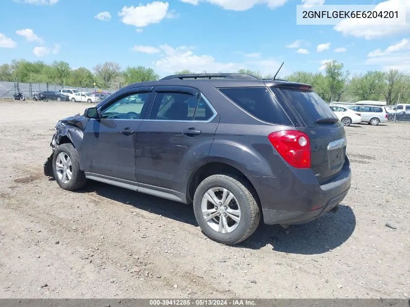 2014 Chevrolet Equinox 2Lt VIN: 2GNFLGEK6E6204201 Lot: 39412285