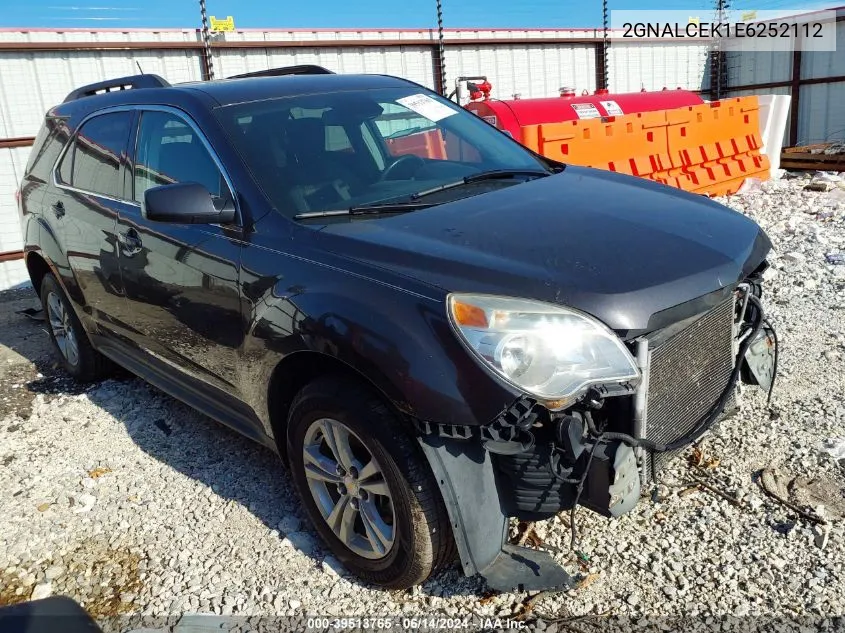 2014 Chevrolet Equinox 2Lt VIN: 2GNALCEK1E6252112 Lot: 39513765