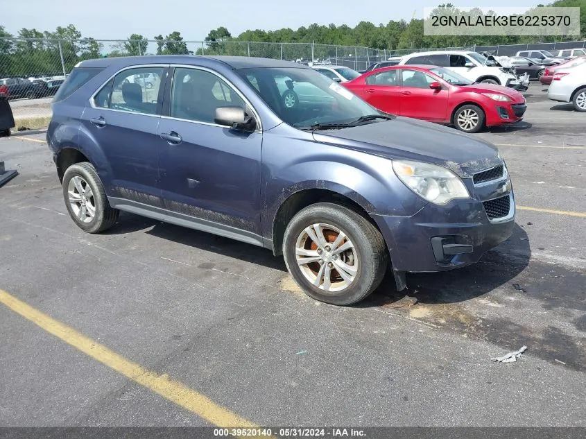 2014 Chevrolet Equinox Ls VIN: 2GNALAEK3E6225370 Lot: 39520140