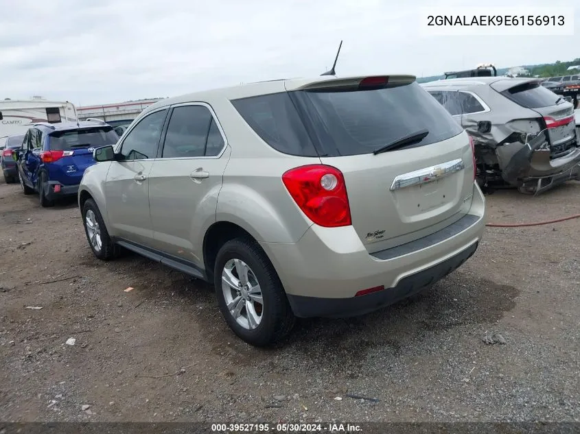 2014 Chevrolet Equinox Ls VIN: 2GNALAEK9E6156913 Lot: 39527195